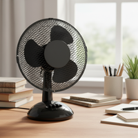 Ventilateur de bureau portable électrique et mécanique pliable 12'' en plastique, 3 pales, 3 vitesses, pour usage domestique et hôtelier, design moderne et simple – Meilleures ventes