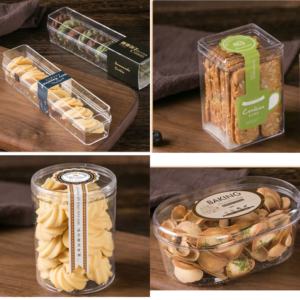 Toptan tek kullanımlık temizle plastik pasta kutusu kapak gıda sınıfı PS plastik ambalaj kek için şeker kavanozu salata aperatif depolama için - Product Image 2