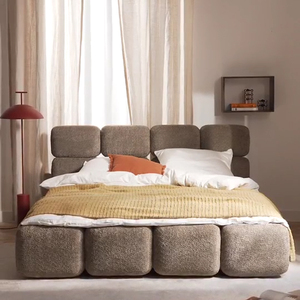 PZCN HOME Vente directe usine <span class=keywords><strong>Lit</strong></span> enfant rembourré gris avec rangement, Cadre de <span class=keywords><strong>lit</strong></span> double, Literie <span class=keywords><strong>Queen</strong></span> <span class=keywords><strong>Size</strong></span> pour la vente en gros - Product Image 1