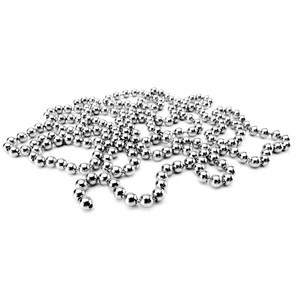 Catena a sfera in acciaio inossidabile per pasticceria, componenti per gioielli, 3 mm, lunghezza 100 cm, per artigianato e progetti fai da te - Product Image 1