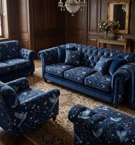 Tela de tapicería estampada Designer Enchanted Twilight por yarda, elegante textil de bosque de fantasía para restauración de muebles - Product Image 2