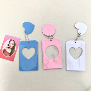 Desain Baru 2024 Grosir MOQ Rendah Desain Kustom Lucu Gaya Korea PVC Silikon Ramah Lingkungan Tempat Kartu Pelindung Kpop Photocard Holder - Product Image 1