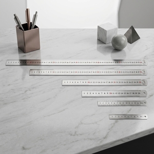 Regla Recta de Alta Calidad, Diseño Metálico Simple, OEM, para Uso en Oficina y Escuela, Papelería Premium <span class=keywords><strong>EASYWAY</strong></span> - Product Image 3