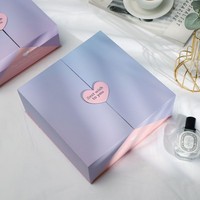 Boîtes de parfum personnalisées de luxe avec emballage magnétique pour ensemble cosmétique, boîte cadeau pour soins de la peau, boîte à double porte pour la Saint-Valentin