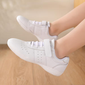 Chaussures d'aérobic compétitives pour enfants de 6 à 12 ans Chaussures d'entraînement de cheerleading de sport blanches Doublure en maille Chaussures d'encouragement - Product Image 5