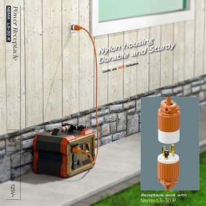 Prise de courant verrouillable NEMA L5-30R(L5-30C) 30A 125V homologuée ETL, prise femelle pour générateur, 2 pôles, 3 fils, prise industrielle verrouillable - Product Image 5