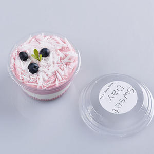 aliments froids, légumes, fruits, salade, <span class=keywords><strong>yaourt</strong></span>, <span class=keywords><strong>Cupcake</strong></span>, gobelets à Dessert en plastique Pet transparent avec couvercle - Product Image 2