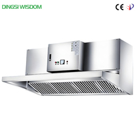 Hotte de cuisine sans conduit pour restaurant, extracteur de chaleur commercial ESP à aspiration descendante avec ventilateur