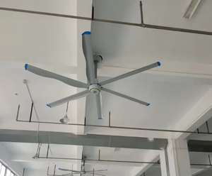 Ventilateur de plafond FJDIAMOND à faible bruit avec moteur à aimant permanent PMSM, 8 pieds/2,4 m, couverture de 140 m, faible vitesse, grand volume, pour les écoles - Product Image 1