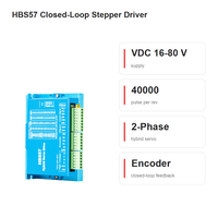 KAIHONG HBS57 Driver Motor Stepper Loop Tertutup DC 2 Fase 16-80V Presisi Tinggi 40000 Pulsa/Rev Bersertifikasi CE ROHS Kecepatan Tinggi