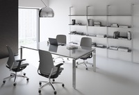 Mobilier de bureau moderne chaise grise pour salle d'attente chaise élévatrice à gaz en tissu chaise de bureau rotative en maille