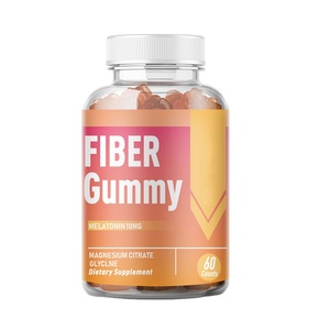 private label Fiber Gummies for Dietary Fiber improve digestion slimming magnesium citrate Gummies melatonin gummies