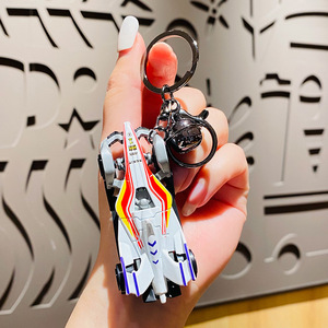 Portachiavi creativo in lega di cartone animato modello di auto portachiavi in metallo maschio femmina <span class=keywords><strong>ciondolo</strong></span> zaino per decorazione chiave auto all'ingrosso - Product Image 5