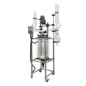 Reactor agitador <span class=keywords><strong>de</strong></span> <span class=keywords><strong>vidrio</strong></span> con camisa <span class=keywords><strong>de</strong></span> sellado <span class=keywords><strong>de</strong></span> PTFE multifunción a prueba <span class=keywords><strong>de</strong></span> explosiones <span class=keywords><strong>de</strong></span> 50 litros - Product Image 2