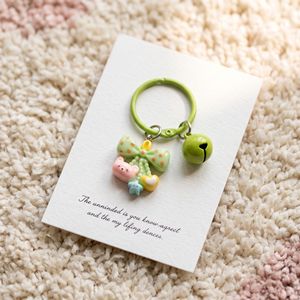 Nouvel Arrivage Porte-clés Photo Numérique 3D Coloré, Breloque de Sac en Caoutchouc Mignonne Kawaii Dessin Animé, Pendentif Polyvalent Tendance pour Filles et Étudiantes - Product Image 4