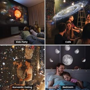 Home Planetarium Galaxy Projector, <span class=keywords><strong>proyector</strong></span> de sistema <span class=keywords><strong>planetario</strong></span> 12 en 1, luz nocturna, cine en casa, techo y uso de citas - Product Image 6