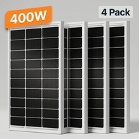 Panneaux solaires 400W de type N, 4 pièces, 100 Watt, 18V, panneau solaire monocristallin pour la maison, le camping, le bateau, le hangar, la ferme, le camping-car, batterie 12V