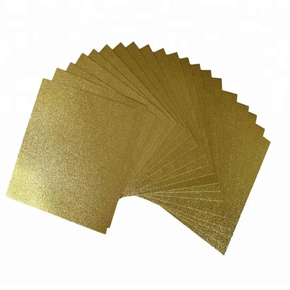 Glitter Paper for Wedding Invitation Card Golden Christmas POSTCARD Wedding Decoration & Gift,holiday Decoration & Gift Letters