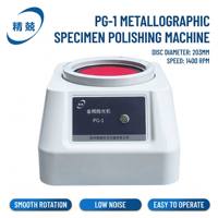 Polisseuse automatique de spécimens métallographiques PG-1 à moteur pour laboratoire de recherche, en acier inoxydable, faible bruit, disque de 203 mm, 1400 tr/min