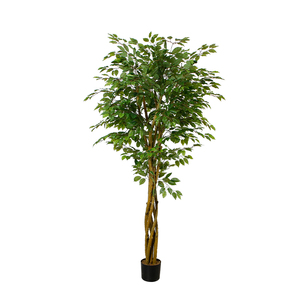 200เซนติเมตรที่งดงาม <span class=keywords><strong>Ficus</strong></span> ต้นไม้พลาสติกนายอำเภอทางเลือกสำหรับตกแต่งบ้าน - Product Image 2