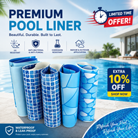 Membrane de piscine en PVC bleu PENNROOF pour piscines hors sol, fabricant chinois, résistante aux UV