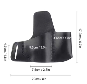 Customizable Packaging Real Leather Concealed Carry <b>Pouch</b> For Hunting Outdoor Activities Tactical Use - Product Image 5