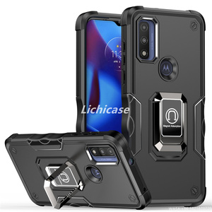 Lichicase, nueva funda de teléfono con soporte de anillo giratorio a la moda para Motorola <span class=keywords><strong>Moto</strong></span> G Play 2023, funda antideslizante - Product Image 4