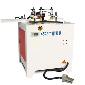 Machine à couper les angles en aluminium à 45 et 90 degrés pour la découpe de profilés de portes et fenêtres en bois - Product Image 1