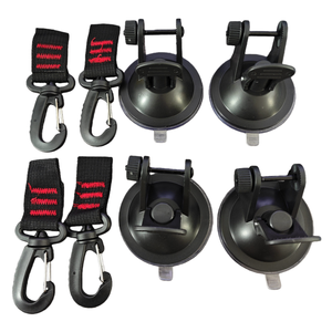 Crochet d'ancrage extérieur à ventouse pour fixation de bâche de <span class=keywords><strong>camping</strong></span>, auvent latéral de voiture, bâches de <span class=keywords><strong>piscine</strong></span>, tentes, mousqueton - Product Image 2