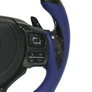 Volante de fibra de carbono forjado para modelos VW X3 X6 5 Series AMG GT <span class=keywords><strong>63</strong></span> Lexus IS250 IS350 Rx350 Material de cuero duradero - Product Image 3