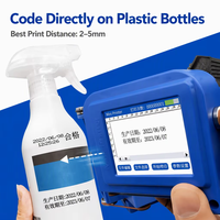 Imprimante jet d'encre portable mini 600 DPI à charge rapide pour cartons alimentaires, sacs, bouteilles, métal, verre, céramique, date, lot, code QR, logo