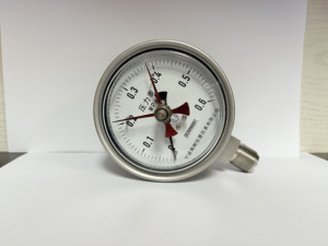 100mm 완전 스테인레스 스틸 진공 압력 게이지 오일 충전 압력계 모넬 - Product Image 6