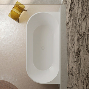 <span class=keywords><strong>Baignoire</strong></span> autoportante murale à trempage profond Grande <span class=keywords><strong>baignoire</strong></span> autoportante en acrylique - Product Image 3