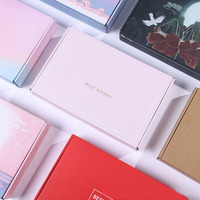 Emballage ondulé en papier coloré pour chaussettes, sous-vêtements, livraison gratuite, vente en gros
