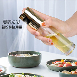 Glass Spray Oil Bottle Cylinder Stainless Steel Sprayer For Cooking Seasoning - Product Image 2
