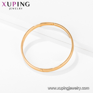 52630 و Xuping جديد وصول تصميم عادي 18k مجوهرات مطلية بالذهب سوار المرأة الإسورة - Product Image 3