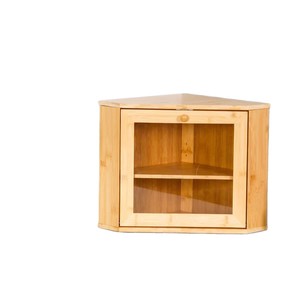 Bamboo double-layer bread box, household pastry and cake dustproof wooden box, <b>kitchen</b> decoration food storage rack - Product Image 3