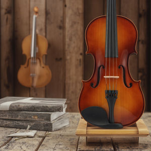 FAL V001 Handmade Adulto Teste Grau Violino Madeira Sólida Instrumento Musical Crianças Iniciantes Fábrica Spruce Brasil Madeira Maple - Product Image 2