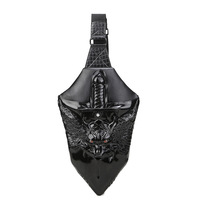 Sac bandoulière Dragon Sword en PU pour homme, tendance, été, souple, pour l'extérieur, fermeture éclair étanche, usage quotidien, loisirs, modèle 3081