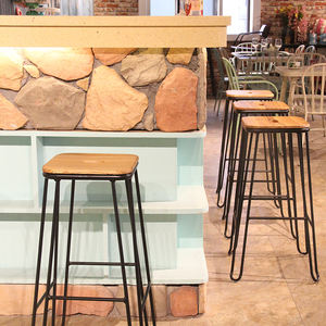 La Produzione di porcellana Nordic Classico Rustico Moderno Bancone Della Cucina Coffee Shop Industrial Vintage Antico Tornante Gambe <span class=keywords><strong>Sgabello</strong></span> Da Bar - Product Image 1