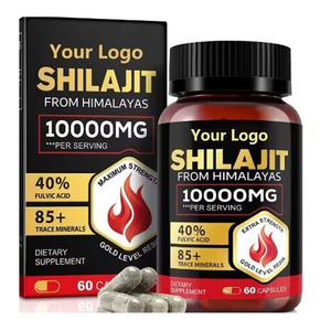 Capsules de Shilajit COREAL pour adultes, antioxydant, booster d'énergie et de résistance, 60 capsules, durée de conservation de 36 mois - Product Image 1