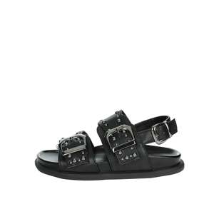 Sandali piatti neri da ragazza Cult Girls' T-284 con fibbia, calzature estive - Product Image 1