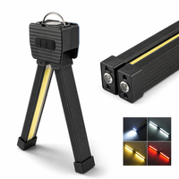 Lampe de travail LED magnétique IP55 rechargeable, lanterne d'urgence 3 couleurs, logo personnalisé, vente en gros d'usine, pliable