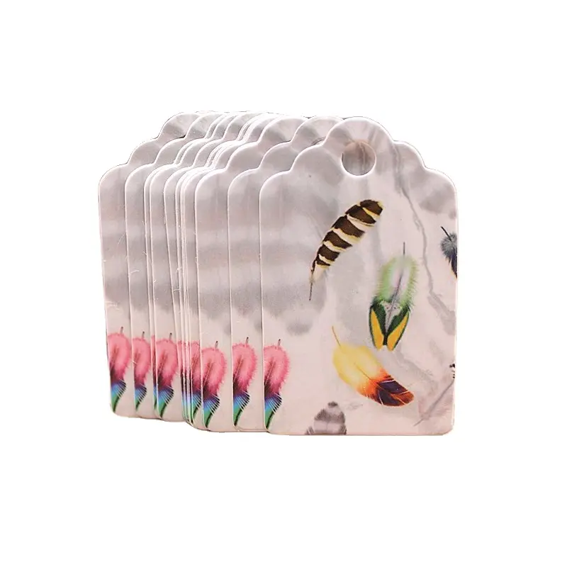 सीप आकार कस्टम टैग शादी कैंडी उपहार सजावट कार्ड कार्ड लटका कीमत लेबल के लिए उच्च गुणवत्ता