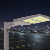 Luminaire LED ETL DLC 150W 5000K pour éclairage de zone, capteur photocellule IP66, garantie 5 ans, divers supports de montage en option