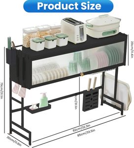 2026 New Dual Layer <b>Kitchen</b> Sink <b>Storage</b> <b>Rack</b> Dustproof Drainage Cabinet Organizer Multi-Functional Dish Organizer <b>for</b> Home Use - Product Image 6