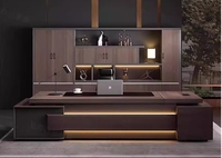 Bureau directeur bureau ensemble de meubles de bureau de direction de luxe mobilier de bureau en bois luxe bureau de direction