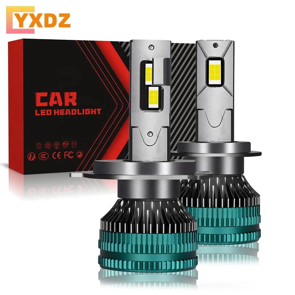 YXDZ Canbus V15 Farol LED 12V 24V Branco à prova d'água 110W Farol de feixe alto e baixo H1 H7 H11 9005 9006 H4 Lâmpada para Carro e Caminhão