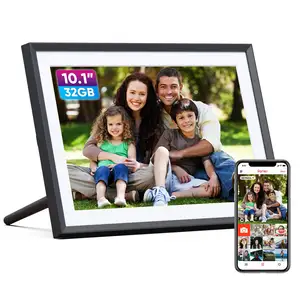 Arzopa 10.1英寸触摸屏32GB内存照片共享朋友和家人黑色图片WIFI数码相框
