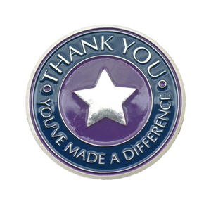 Moneda de colector en relieve de laca horneada de color plateado que va más allá de la insignia Artesanía de metal - Product Image 4